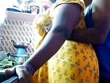 A friend cheats on his friend and has romantic sex with his ex-wife in the kitchen. (cheating sex)