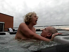 Outdoor Public Hot Tub Fucking