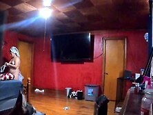 IP-CAM - Chubby latina caught after shower pt 2