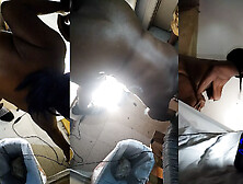 Thot in Texas - Amateur Home-Made Gloryhole African Milf Fucking and Blowing Part two