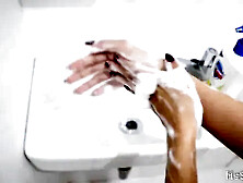Horny Pinay Washes Her Hands to Stop the Spread of Corona Virus