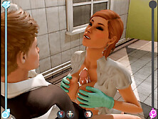 Sultry dance with a footjob