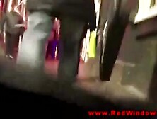 Euro prostitute gobbles a sex tourists jock