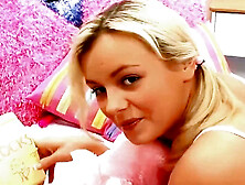 Stunning blonde Bree Olson gets her shaved pussy filled and covered in jizz
