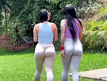 Gorgeous students get screwed in the booty by a physics teacher