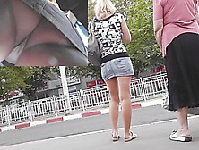 So Captivating Denim Upskirt Footage