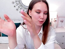 Petite long hair teen babe webcam solo teasing: Amateur,  Brunette & Fetish Porn