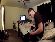 Chubby Girl Fucks 2 Guys In Bedroom