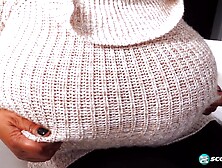 Africa Sexxx shows off her massive titties and gets off