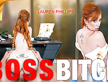 Boss Bitch - Redhead Big Tits Office Sex Anal - Sexlikereal