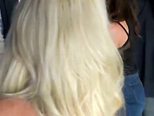 Gorgeous pornstars suck off random car mechanics at work