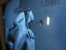 Horny blonde hoe eating monster dick on gloryhole with