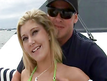 Fucked Blonde Slut On His Nice Boat