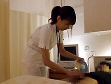 Japanese Patient Gets His Dick Pleasured By A Kinky Nurse.  Hd