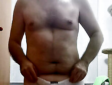 White Boxer Shorts With Jockstrap