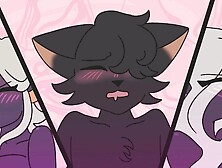 Halloween Threesome (Furry Anime Animation)