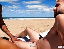 Outdoor Cruising With Uncut Cocks At The Beach