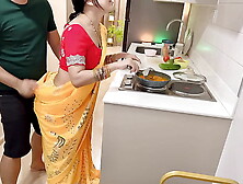 Indian Gigantic Butt Ex-wife is Really Horny while She Cooking
