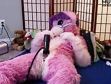 Pink Furry Vicky Tart Goes Wild On Vacuglide