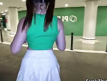 Public Sex Y Cumwalk Nadja Rey Gets Horny In The Parking,  Exhibicionismo Con Semen E 9