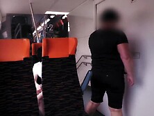 Very Risky sex in public on a educate for cash With a nice-looking woman real amateur pair Dada Deville