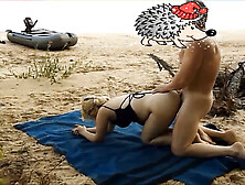 Butt Sex fucking gigantic booty on island - nude coast