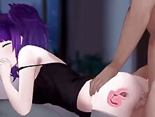 Anime X-ray Dog style creampie twice