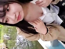 Asian Japanese Teen With Outdoors