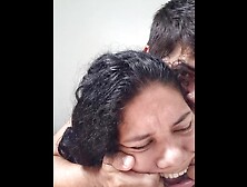 Novia cachonda garganta profunda follando gimiendo