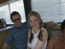 Young blonde gang banged