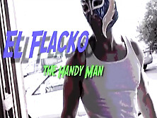 2 chicks get double penetrated on a couch by masked dudes with enormous penises