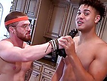 Hairy 18 YO Troy Can't Keep His Hands Off Petite Teen Naomi!