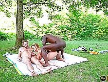 Cherry Kiss Dp Interracial Threesome Outdoors (4K) - Cherry Potter