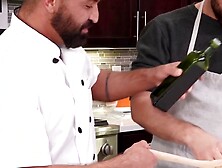 Dominant Chef Fisting Apprentices Ass - Food Porn Parody
