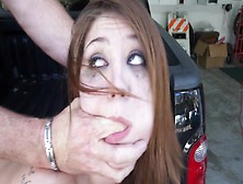 Man Has A Nice Truck And An Obedient Slut In His Garage