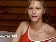 Beata chick fingering both of her holes