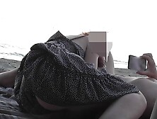 Record for the cuckold how I suck cock on the public beach in front of everyone - Interrupted by the police - MissCreamy