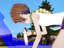 Digimon Asian cartoon - Kari Kamiya Hand-job