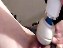 Orgasm With Hitachi Vibrator - Intense Amateur Webcam Session