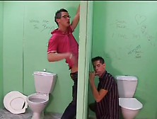 Bareback Anal Sex Between Young Men In Bathroom