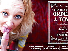 The Delivery Guy Winds Up Fucking Nympho Milf Cougar Elektra Stone With Her Big Natural Tits