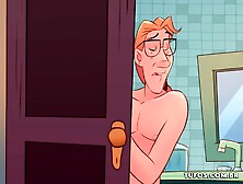 Screwing the butt of the anus maid in the baths at home... Mop on the maid - Os Sacanas Filminho