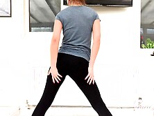 Tina Workout and Masturbation Session