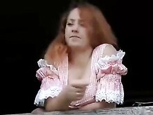 Amwf Solovieva Yana Petrova Kaye Russian Woman Red Head Farmer Wear Traditional Cloth Sarafan Big Natural Pink Tits Doggystyle (