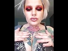 Exploring Breath Play Fantasy While Sitting on Vibrator