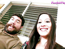 Part 1 of 4 sexy size 3 foot fetish session tiny Kylie Rose foot worship and soles closeup