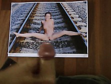 Teen On Traintracks Gets Cum Tribute