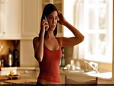 Brunette Hottie Odette Annable Gets Kinky In The Kitchen With Kissing And A Tank Top