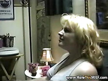 Blonde Amateur Milf Deep Throat Blowjob