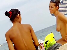 Topless Beach Big Natural Tits Video